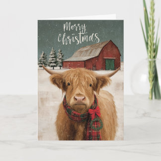 Cartes Pour Fêtes Annuelles Vacances dans les Highlands