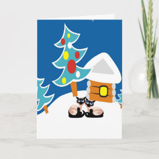 Cartes Pour Fêtes Annuelles Vacances de chats siamois