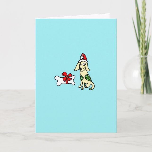 Cartes Pour Fêtes Annuelles Vacances de chien (Devant)