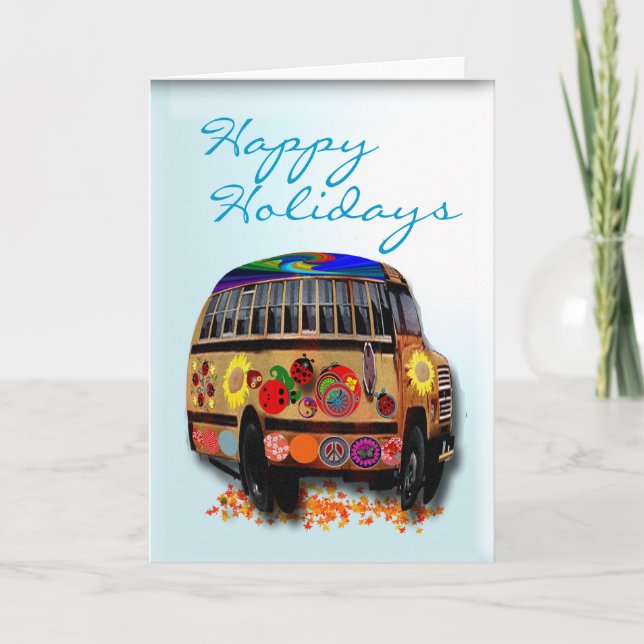 Cartes Pour Fêtes Annuelles Vacances de coccinelle (Devant)