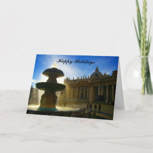 Cartes Pour Fêtes Annuelles vacances de fontaine de vatican