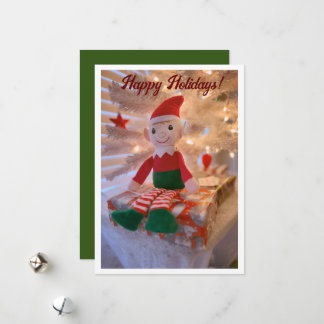 Cartes Pour Fêtes Annuelles Vacances de l'elfe