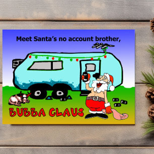 Cartes Pour Fêtes Annuelles Vacances de Noël de Bubba Claus