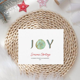 Cartes Pour Fêtes Annuelles Vacances de Noël nautique Aqua