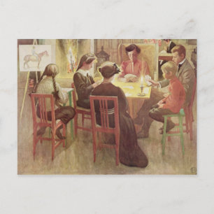 Cartes Pour Fêtes Annuelles Vacances de Noël, pub. en 'Lasst Licht Hinin' (