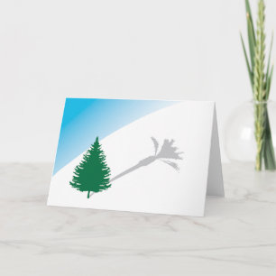 Cartes Pour Fêtes Annuelles Vacances de paume de pin