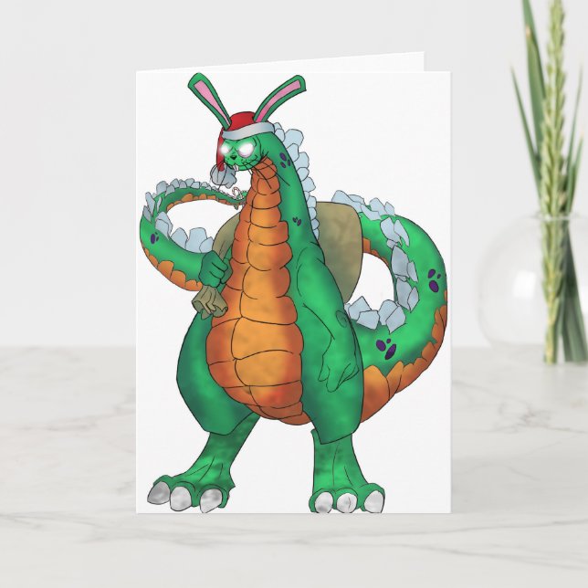 Cartes Pour Fêtes Annuelles Vacances de Rabzilla (Devant)