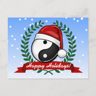 Cartes Pour Fêtes Annuelles Vacances de symbole de Yin Yang