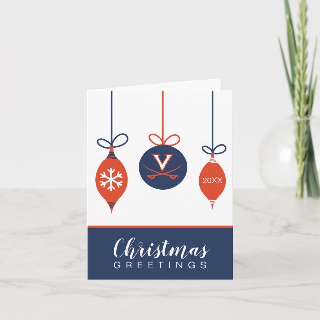 Cartes Pour Fêtes Annuelles Vacances des cavaliers | de la Virginie (Devant)