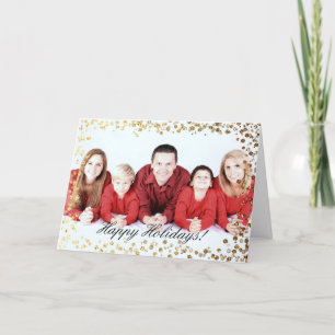 Cartes Pour Fêtes Annuelles Vacances d'Ombre Bokeh de parties scintillantes de