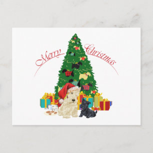 Cartes Pour Fêtes Annuelles Vacances écossaise et en tasse
