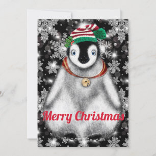 Cartes Pour Fêtes Annuelles Vacances festives mignonnes parties scintillant de