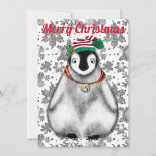 Cartes Pour Fêtes Annuelles Vacances festives mignonnes parties scintillant de