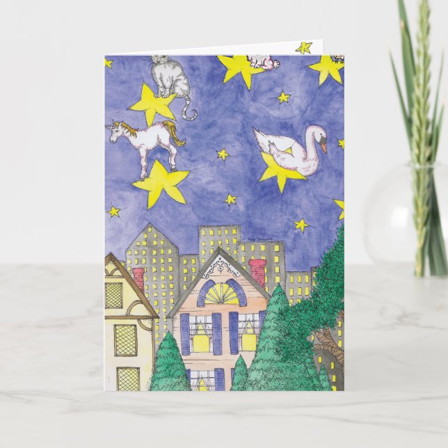 Cartes Pour Fêtes Annuelles VACANCES GÉNÉRALES - Rêves (Devant)