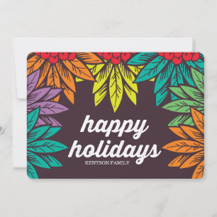 Cartes Pour Fêtes Annuelles vacances heureuses