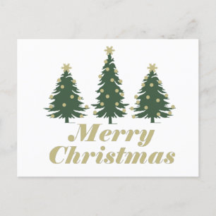 Cartes Pour Fêtes Annuelles Vacances Joyeuses pins de Noël