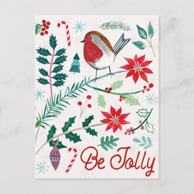 Cartes Pour Fêtes Annuelles Vacances Joyeuses - Soyez Joyeux (Devant)