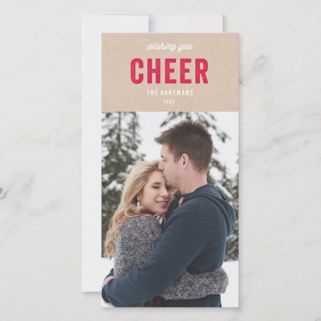 Cartes Pour Fêtes Annuelles Vacances Kraft (Devant)