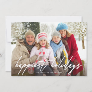 Cartes Pour Fêtes Annuelles Vacances les plus agréables photo manuscrite de sc