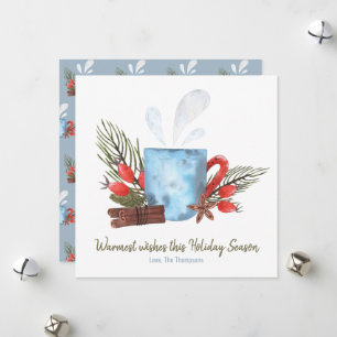 Cartes Pour Fêtes Annuelles Vacances Les Plus Chaudes Souhaits Cosy Mug