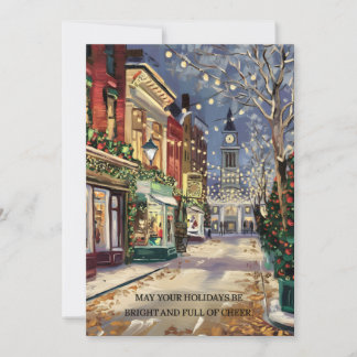 Cartes Pour Fêtes Annuelles Vacances Lumineuses - Noël