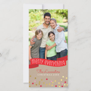 Cartes Pour Fêtes Annuelles VACANCES MODERNES ACCUEILLIR joyeusement tout bann