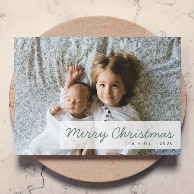 Cartes Pour Fêtes Annuelles Vacances modernes | Jolie photo de Noël (Créateur téléchargé)