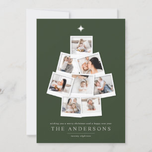 Cartes Pour Fêtes Annuelles Vacances multi de photo d'arbre de Noël de