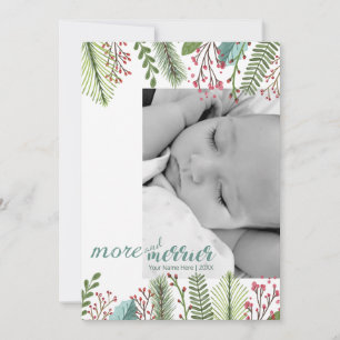 Cartes Pour Fêtes Annuelles Vacances Photo Moderne Plus Et Merrier