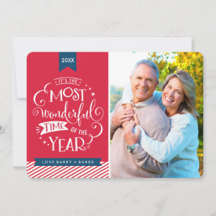 Cartes Pour Fêtes Annuelles VACANCES PHOTOS 2017 plus merveilleux temps de l'a