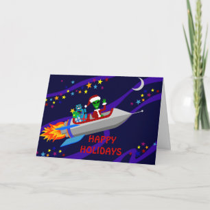 Cartes Pour Fêtes Annuelles Vacances Rocket