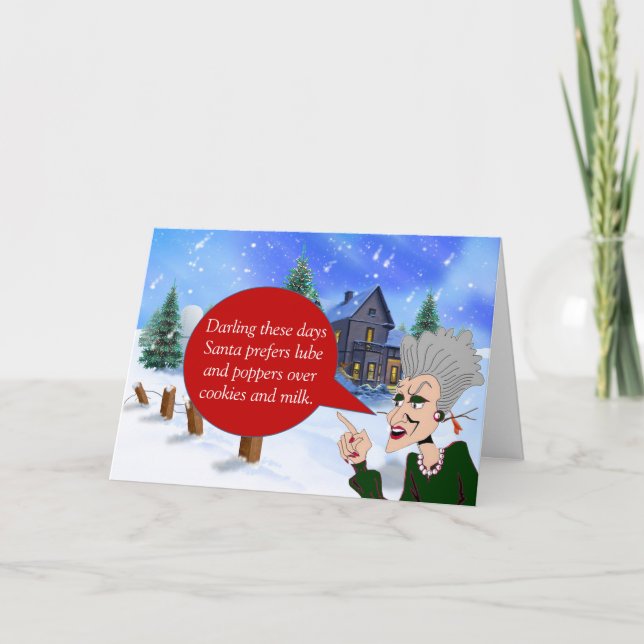 Cartes Pour Fêtes Annuelles Vacances sages #2 de salutation (2015) de dame (Devant)