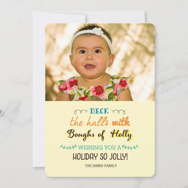 Cartes Pour Fêtes Annuelles vacances si joyeuses (Devant)