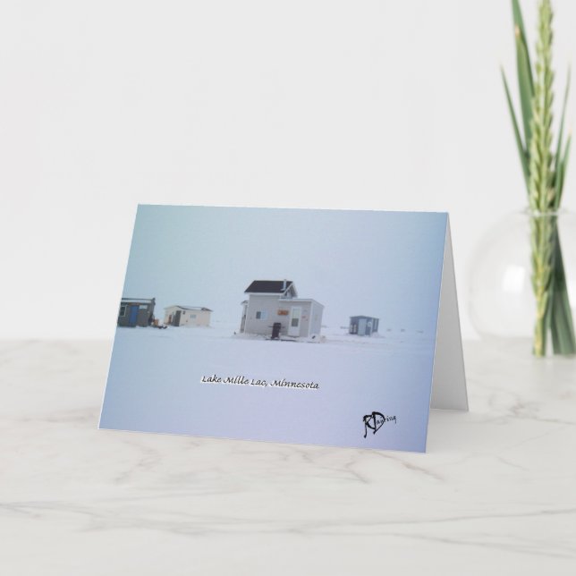 Cartes Pour Fêtes Annuelles Vacances sur la glace (Devant)
