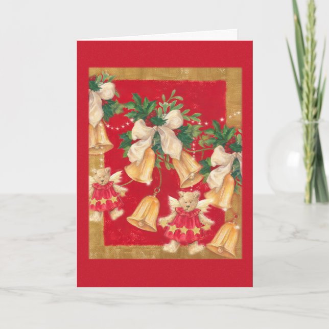 CARTES POUR FÊTES ANNUELLES VACANCES TEDDY BEAR (Devant)