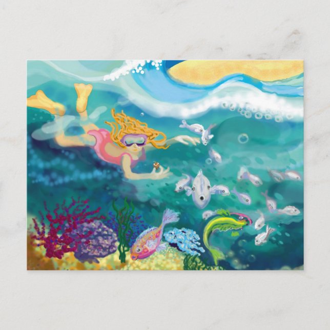 Cartes Pour Fêtes Annuelles Vacances tropicales (Devant)