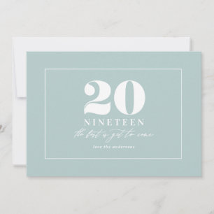 Cartes Pour Fêtes Annuelles Vacances typographiques modernes de nouvelle année
