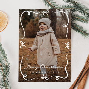 Cartes Pour Fêtes Annuelles Vaches à main fantaisie 2 Photo Noël