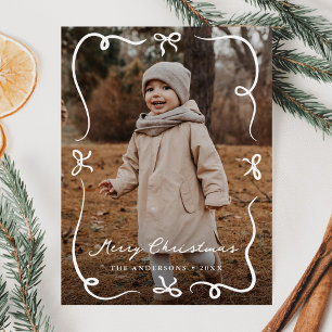 Cartes Pour Fêtes Annuelles Vaches à main fantaisie Joyeux Noël Photo