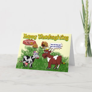 Cartes Pour Fêtes Annuelles Vaches chanceuses