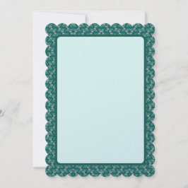 Cartes Pour Fêtes Annuelles Vague turquoise