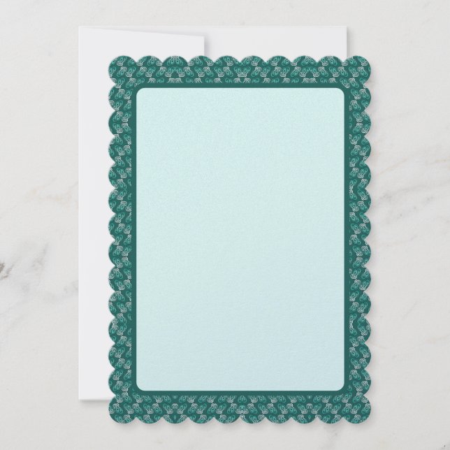 Cartes Pour Fêtes Annuelles Vague turquoise (Devant)