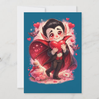 Cartes Pour Fêtes Annuelles Valentin Drôle Dracula