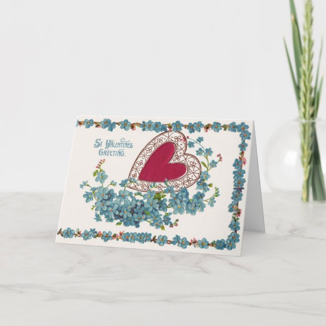 Cartes Pour Fêtes Annuelles Valentin Greeting With Heart (Devant)