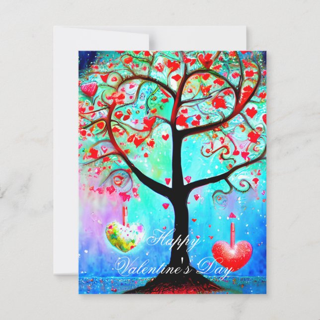 Cartes Pour Fêtes Annuelles Valentine Abstraite (Devant)