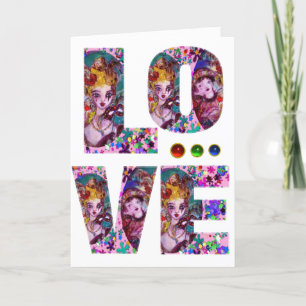 CARTES POUR FÊTES ANNUELLES VALENTINE AIME LE MASQUÉRADE VÉNÉTIEN
