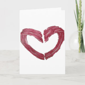 Cartes Pour Fêtes Annuelles Valentine Card - Vous aimez plus que bacon