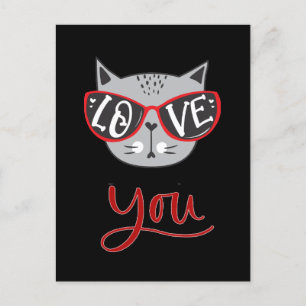Cartes Pour Fêtes Annuelles Valentine Cat   VOUS AIMER HEUREUSE SAINTE-VALENTI