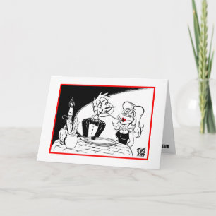 Cartes Pour Fêtes Annuelles Valentine : "DAME ET LE CLOCHARD "