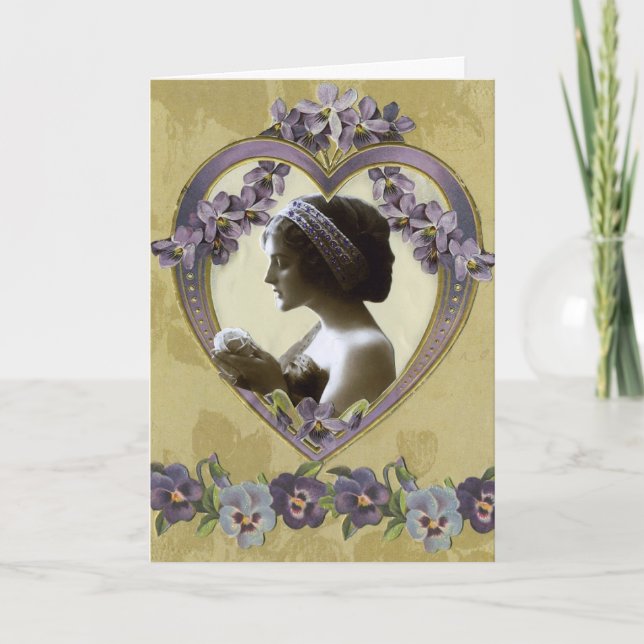 Cartes Pour Fêtes Annuelles Valentine de Madame Violet's (Devant)